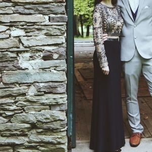 Sherri hill two-piece prom dress